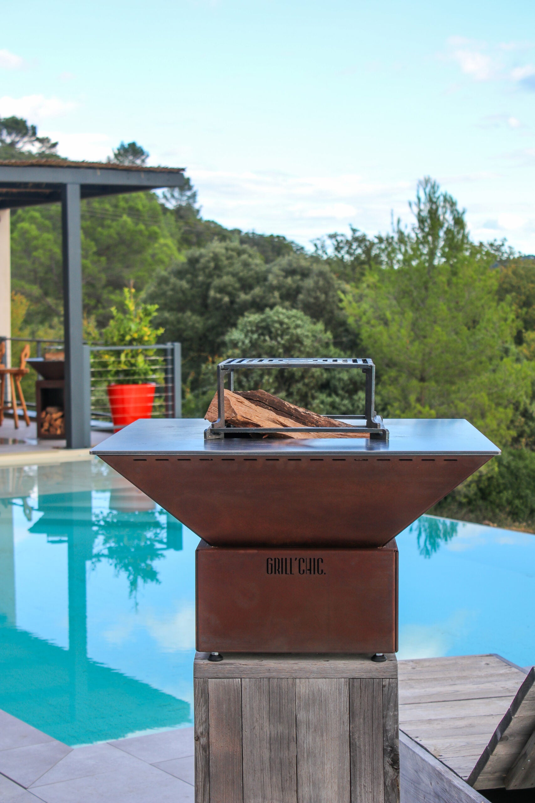 Brasero Corten Simple Cuve - Mini Cévenol