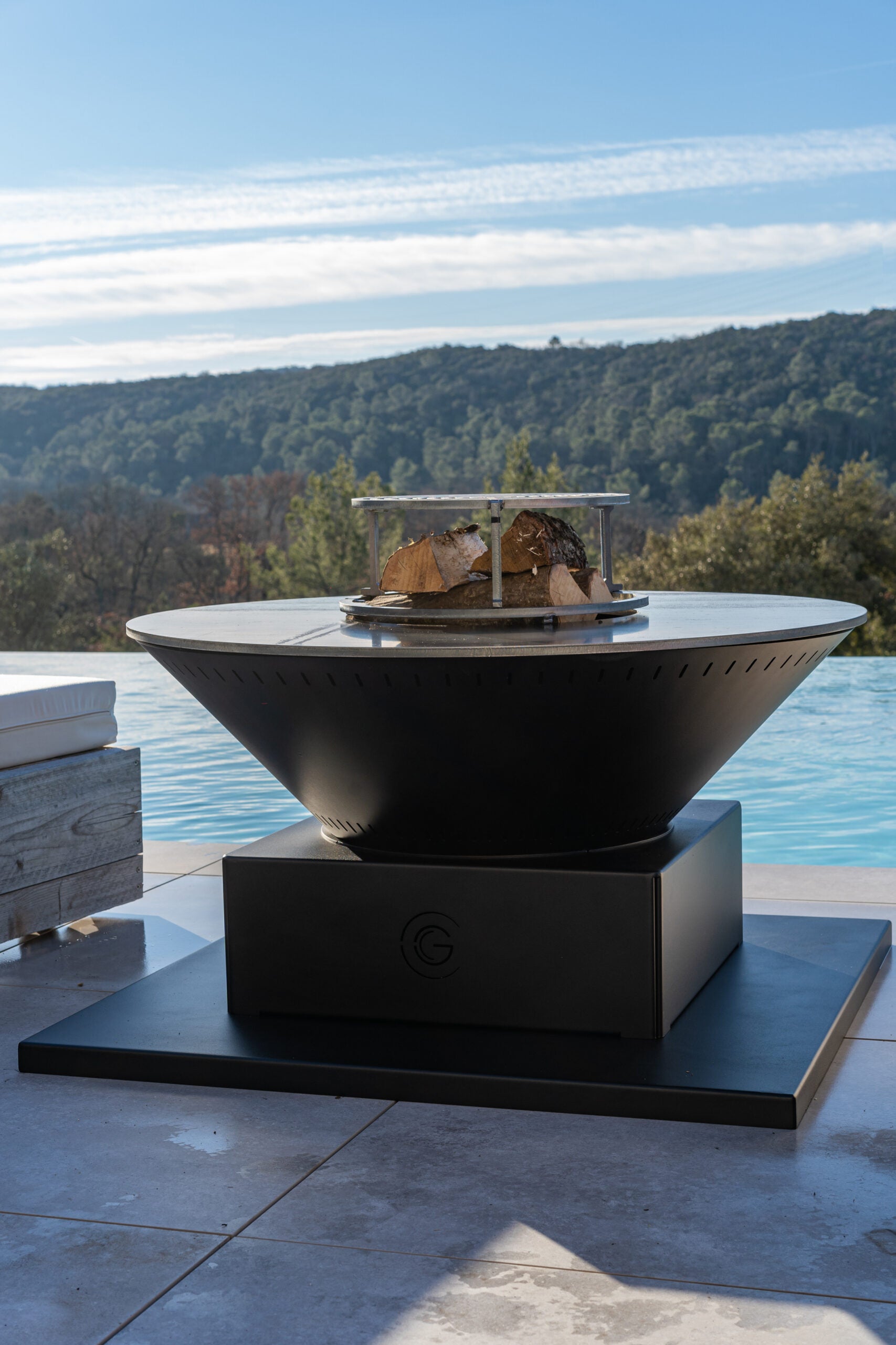 Brasero aluminium double cuve - Festif Pool